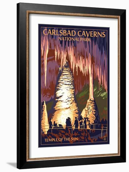 Carlsbad Caverns National Park, New Mexico - Temple of the Sun-Lantern Press-Framed Art Print