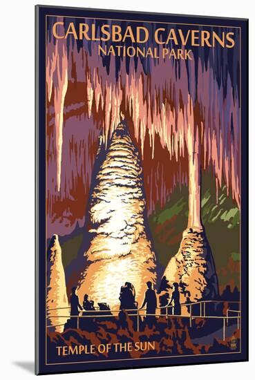 Carlsbad Caverns National Park, New Mexico - Temple of the Sun-Lantern Press-Mounted Art Print