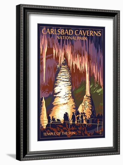 Carlsbad Caverns National Park, New Mexico - Temple of the Sun-Lantern Press-Framed Art Print