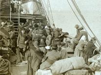 Russian pilgrims to Jerusalem aboard vessel in Beirut harbour, 1903-Carlton Harlow Graves-Framed Photographic Print