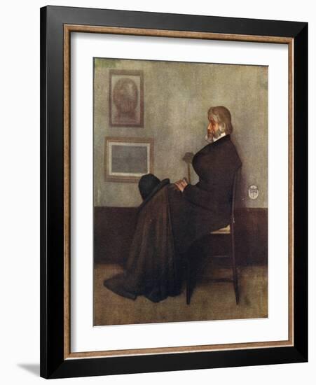 Carlyle (Whistler Col)-James Abbott McNeill Whistler-Framed Art Print