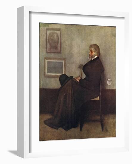 Carlyle (Whistler Col)-James Abbott McNeill Whistler-Framed Art Print