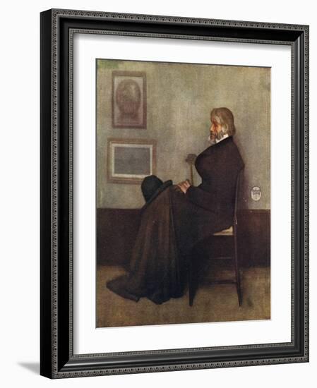 Carlyle (Whistler Col)-James Abbott McNeill Whistler-Framed Art Print