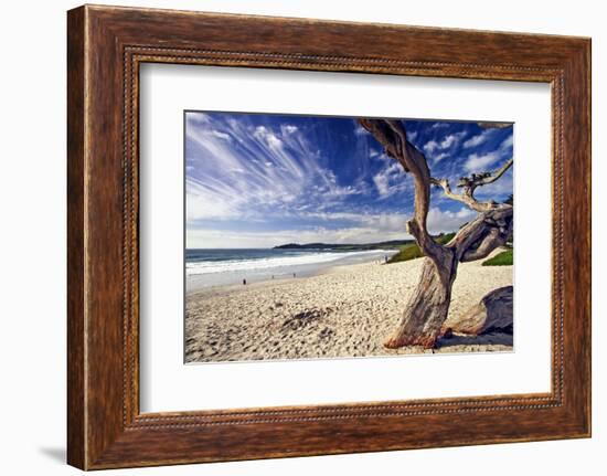 Carmel Beach, California-George Oze-Framed Photographic Print