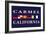 Carmel, California - Nautical Flags-Lantern Press-Framed Art Print