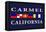 Carmel, California - Nautical Flags-Lantern Press-Framed Stretched Canvas