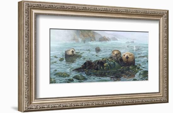 Carmel Coast Otters-John Dawson-Framed Art Print