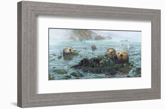 Carmel Coast Otters-John Dawson-Framed Art Print