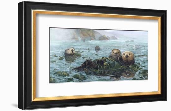 Carmel Coast Otters-John Dawson-Framed Art Print