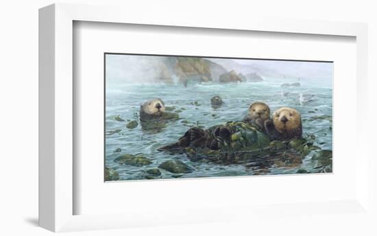 Carmel Coast Otters-John Dawson-Framed Art Print