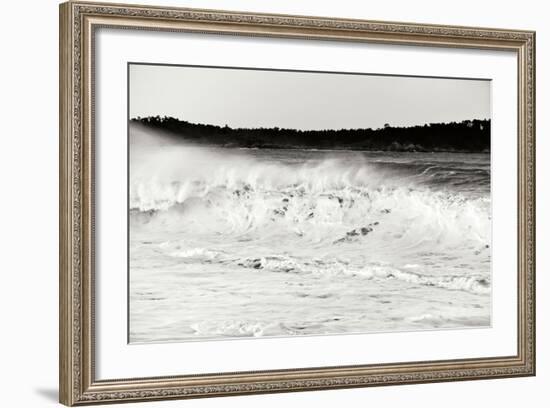 Carmel Waves I BW-Lee Peterson-Framed Photographic Print