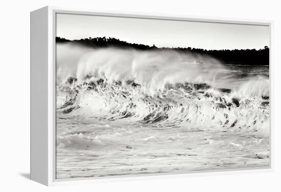 Carmel Waves II BW-Lee Peterson-Framed Premier Image Canvas