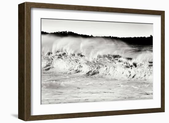 Carmel Waves II BW-Lee Peterson-Framed Photographic Print