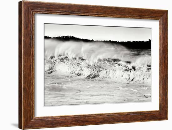 Carmel Waves II BW-Lee Peterson-Framed Photographic Print