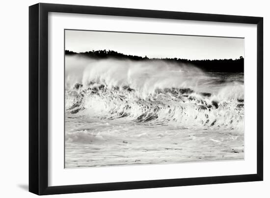 Carmel Waves II BW-Lee Peterson-Framed Photographic Print