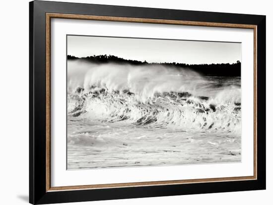 Carmel Waves II BW-Lee Peterson-Framed Photographic Print