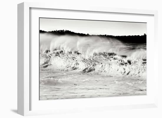 Carmel Waves II BW-Lee Peterson-Framed Photographic Print