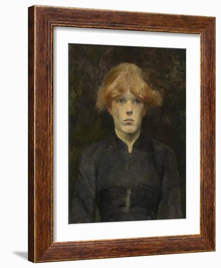 Carmen, C.1884 (Oil on Canvas)-Henri de Toulouse-Lautrec-Framed Giclee Print