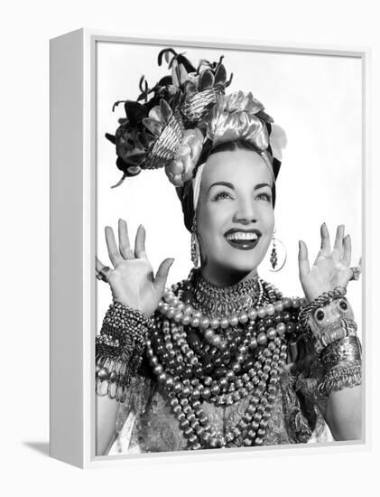 Carmen Miranda, ca. 1940s-null-Framed Stretched Canvas