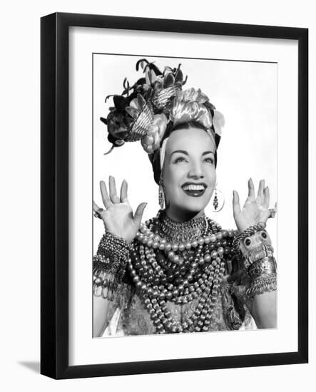 Carmen Miranda, ca. 1940s-null-Framed Photo