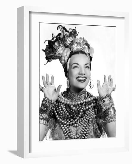 Carmen Miranda, ca. 1940s-null-Framed Photo