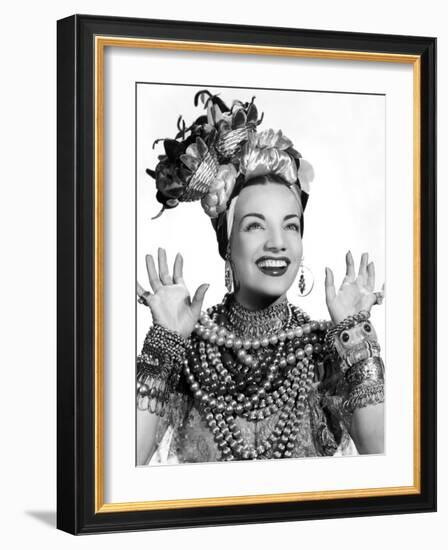 Carmen Miranda, ca. 1940s-null-Framed Photo