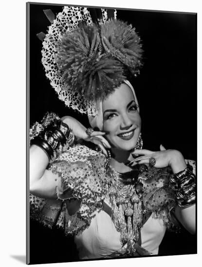 Carmen Miranda, ca. 1940s-null-Mounted Photo