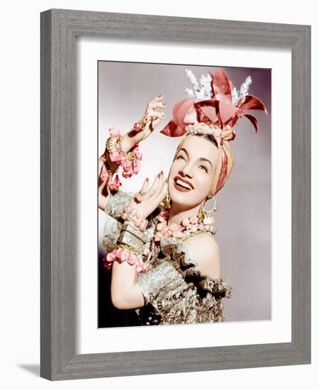 Carmen Miranda, ca. early 1940s-null-Framed Photo