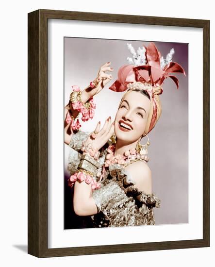 Carmen Miranda, ca. early 1940s-null-Framed Photo