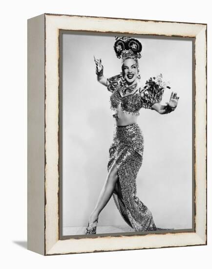 Carmen Miranda (Maria de Carmo Miranda de Cunha) American Singer Known as the Brazilian Bombshell-null-Framed Premier Image Canvas