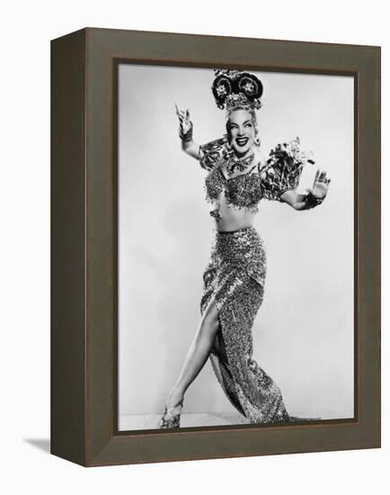 Carmen Miranda (Maria de Carmo Miranda de Cunha) American Singer Known as the Brazilian Bombshell-null-Framed Premier Image Canvas