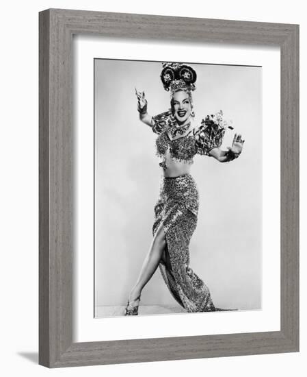 Carmen Miranda (Maria de Carmo Miranda de Cunha) American Singer Known as the Brazilian Bombshell-null-Framed Photographic Print