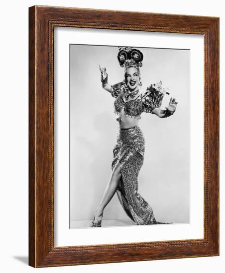 Carmen Miranda (Maria de Carmo Miranda de Cunha) American Singer Known as the Brazilian Bombshell-null-Framed Photographic Print