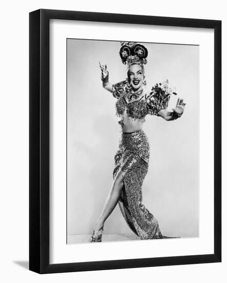 Carmen Miranda (Maria de Carmo Miranda de Cunha) American Singer Known as the Brazilian Bombshell-null-Framed Photographic Print