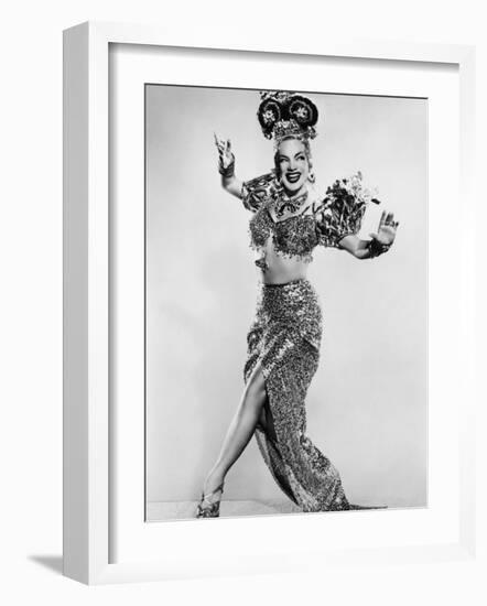 Carmen Miranda (Maria de Carmo Miranda de Cunha) American Singer Known as the Brazilian Bombshell-null-Framed Photographic Print