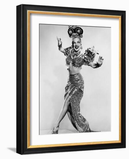 Carmen Miranda (Maria de Carmo Miranda de Cunha) American Singer Known as the Brazilian Bombshell-null-Framed Photographic Print