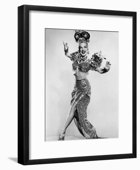 Carmen Miranda (Maria de Carmo Miranda de Cunha) American Singer Known as the Brazilian Bombshell-null-Framed Photographic Print