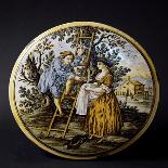 Bacchus and Ariadne, Decorative Detail from Storied Tile-Carmine Gentile-Giclee Print