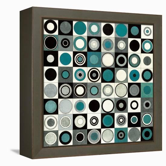 Carnaby Street Blue-Hugo Wild-Framed Stretched Canvas