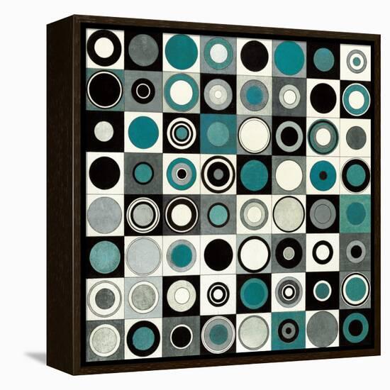 Carnaby Street Blue-Hugo Wild-Framed Stretched Canvas