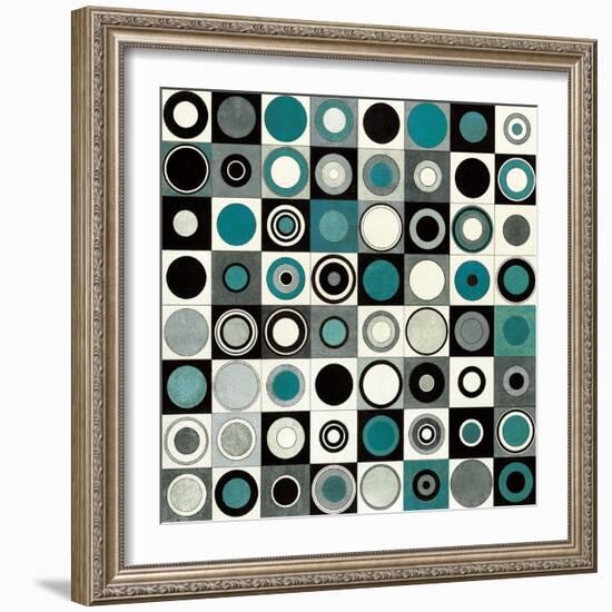 Carnaby Street Blue-Hugo Wild-Framed Art Print