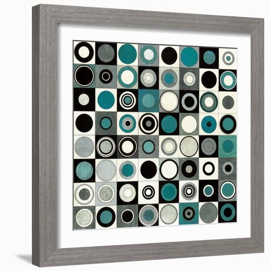 Carnaby Street Blue-Hugo Wild-Framed Art Print