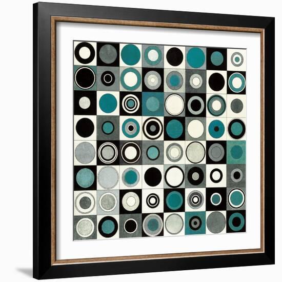 Carnaby Street Blue-Hugo Wild-Framed Art Print