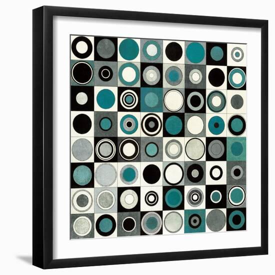 Carnaby Street Blue-Hugo Wild-Framed Art Print