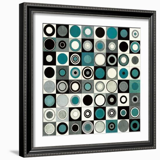 Carnaby Street Blue-Hugo Wild-Framed Art Print