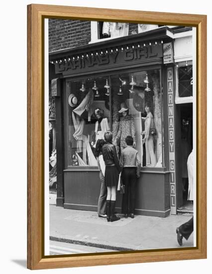 Carnaby Street Boutique-null-Framed Premier Image Canvas