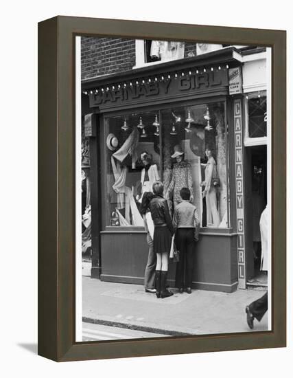 Carnaby Street Boutique-null-Framed Premier Image Canvas