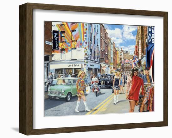 Carnaby Street in the 60s-Trevor Mitchell-Framed Giclee Print