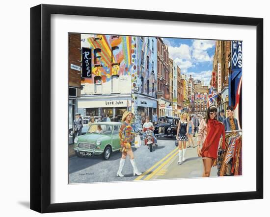 Carnaby Street in the 60s-Trevor Mitchell-Framed Giclee Print