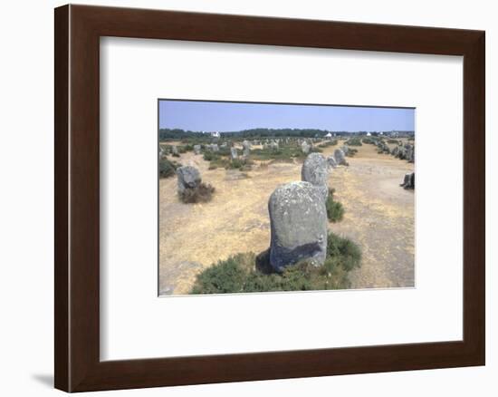 Carnac, Brittany Alignments at Menez, c20th century-CM Dixon-Framed Photographic Print